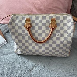 Authentic Louis Vuitton White Speed (Large)